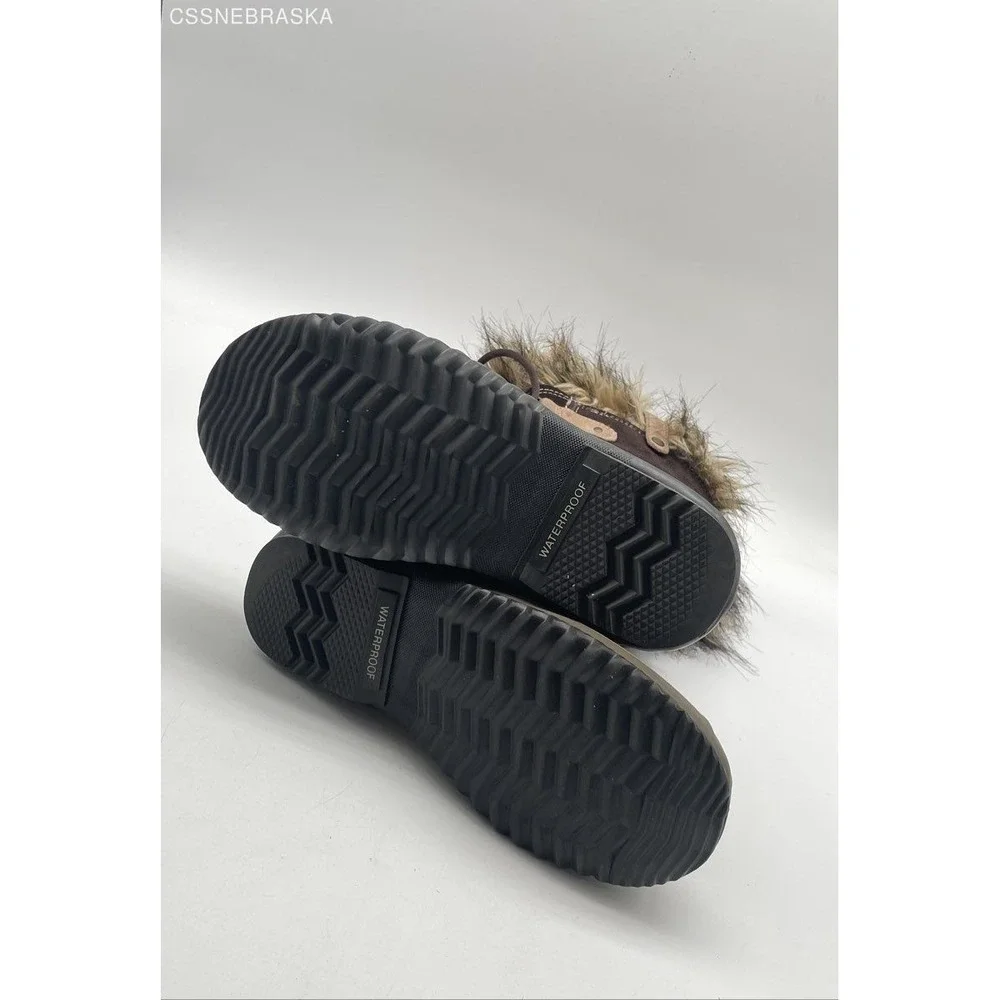 Sorel Brown Women's Joan Of Arctic Winter Boots NL1540 248 Fur Lined Hawk Size 7